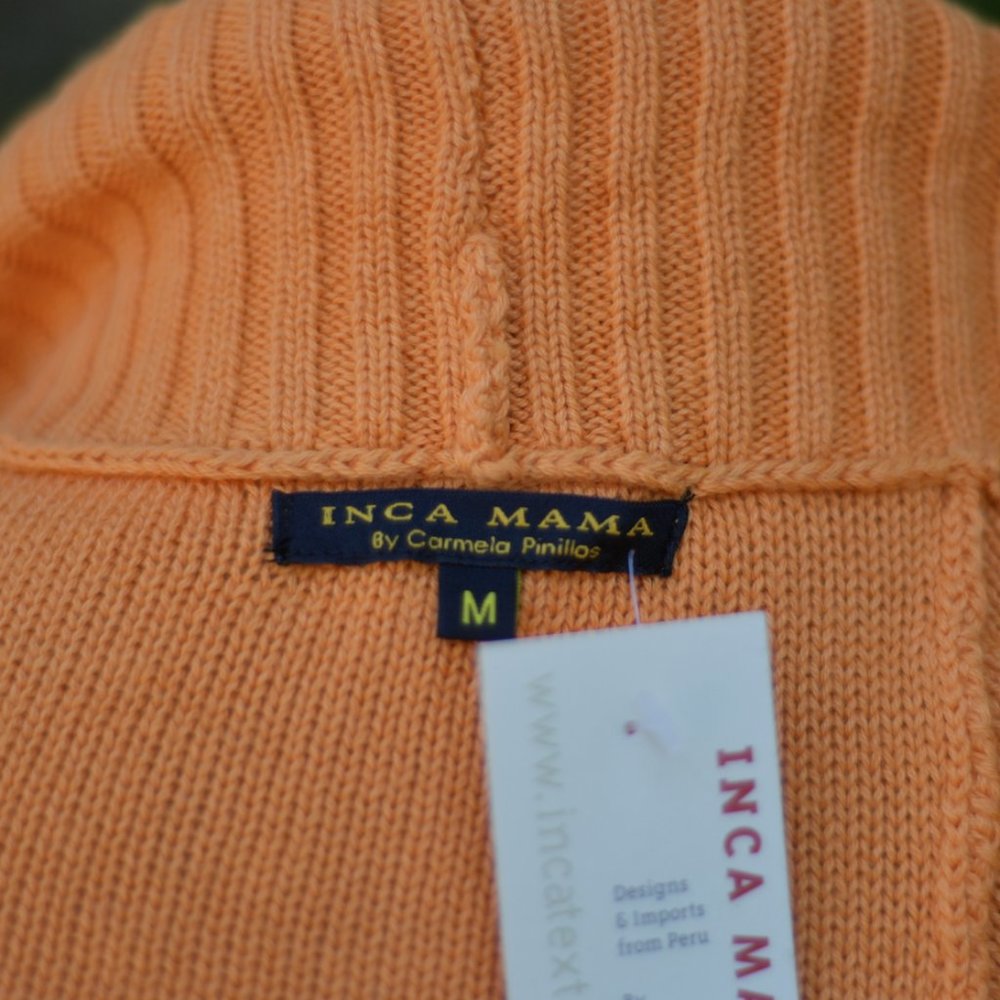 Inca Mama by Carmela Pinillos Size: Lady medium / Large   Tangerine Cotton
